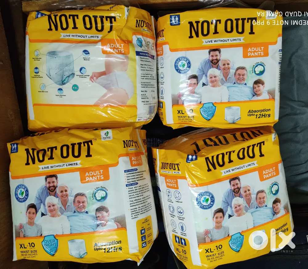 Adult Diaper Rs. 600 (4 packs - 10 diaper in each)