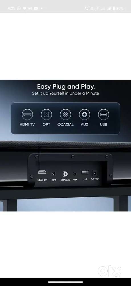 Soundbar with woofer
