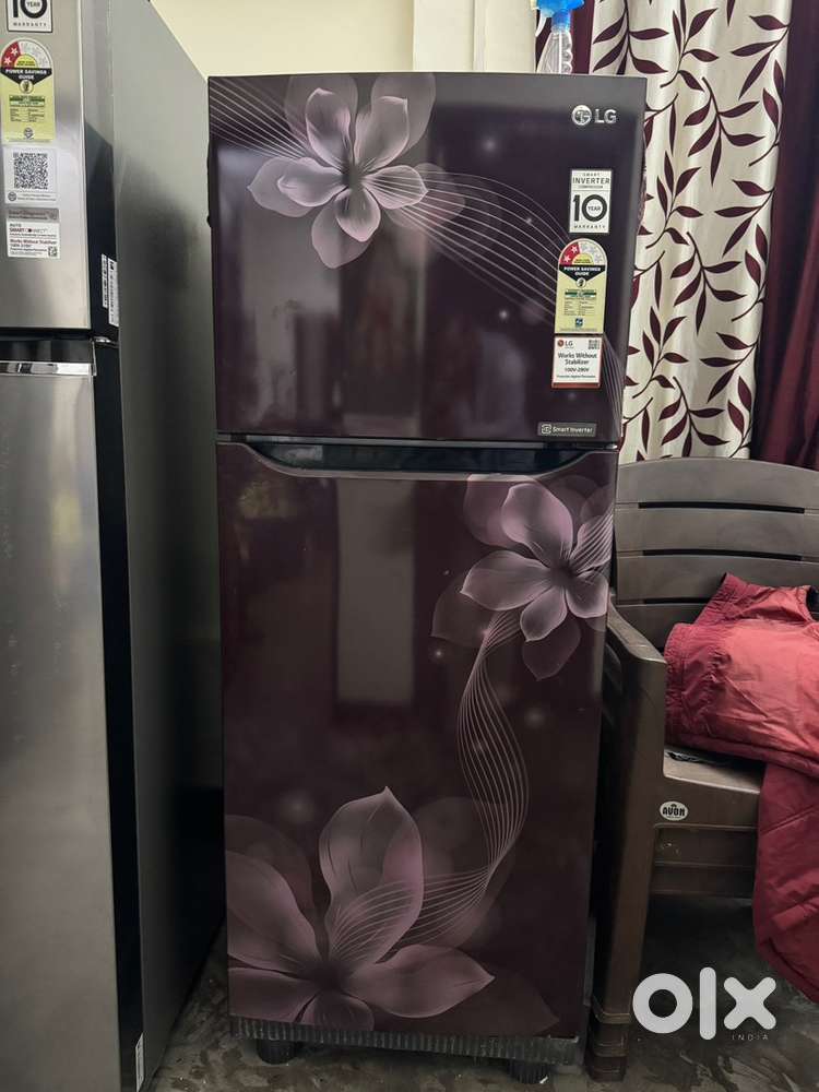 LG Double Door Smart Inverter Refrigerator 280 liter Maroon color