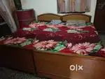 5 in 1 DEAL: Double Bed, Dressing Table, Foldable Chairs and others.