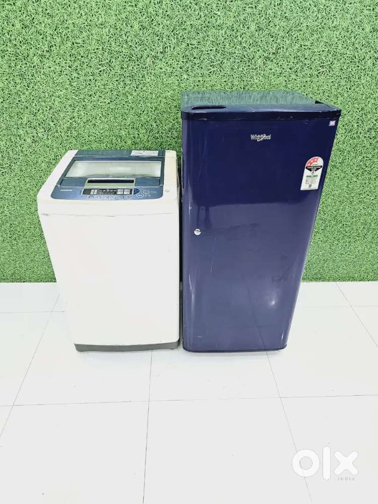 Whirlpool refrigerator and lg top load washing machine