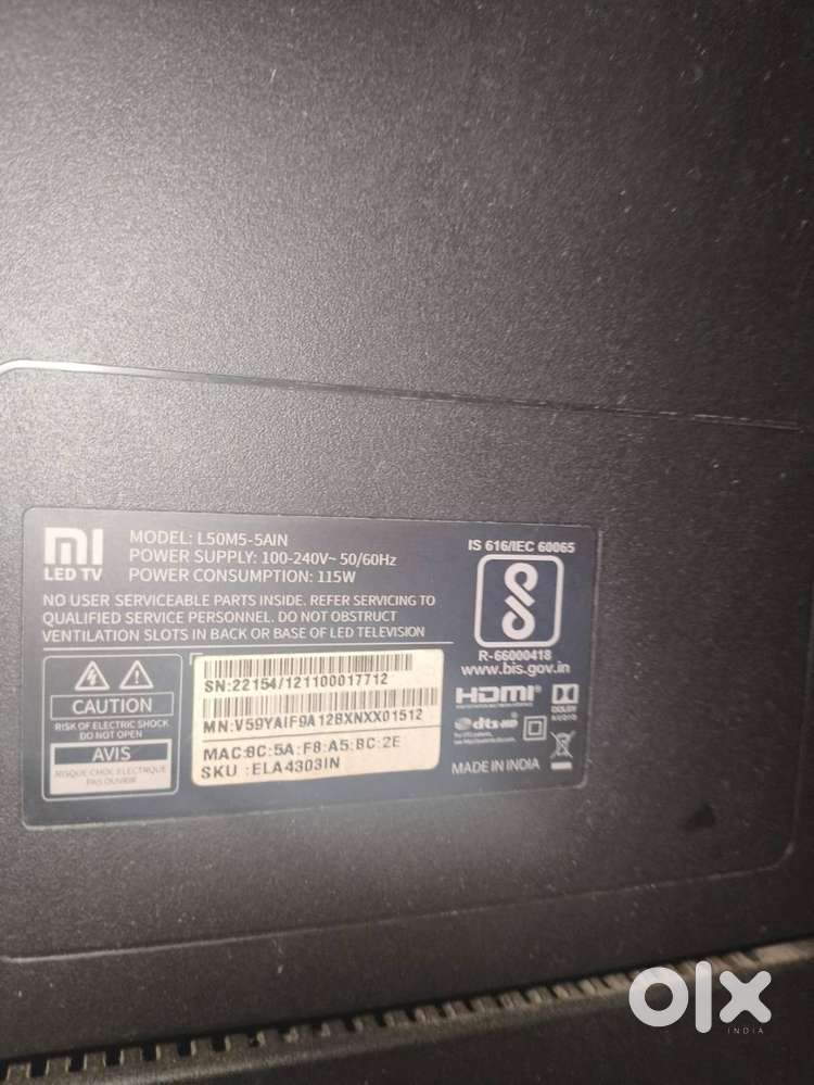 SELL OLD MI TV 50inch (NON-WORKING CONDITION)