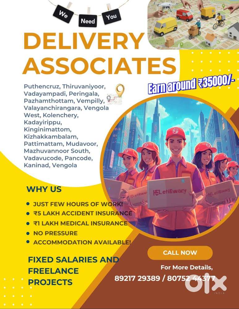 Hiring Delivery Assocaite for Bike/Van