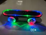 Skateboard speaker with LED lights