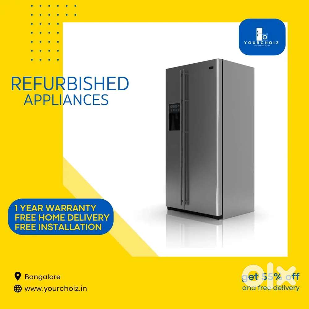 Side-by-Side 550 Litre LG Refrigerator with Ice & Water Dispenser