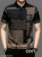 Men's Regular Polo Black Tshirt
