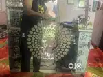 Wall mirror with led light