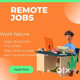 Data Entry Operator and Typist Job Vacancies are available