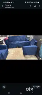 Unused sofa and plyboard bed