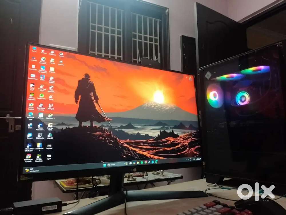 Best gaming pc rtx 4060 i7-14k with gaming monitor and oneplus11r phn