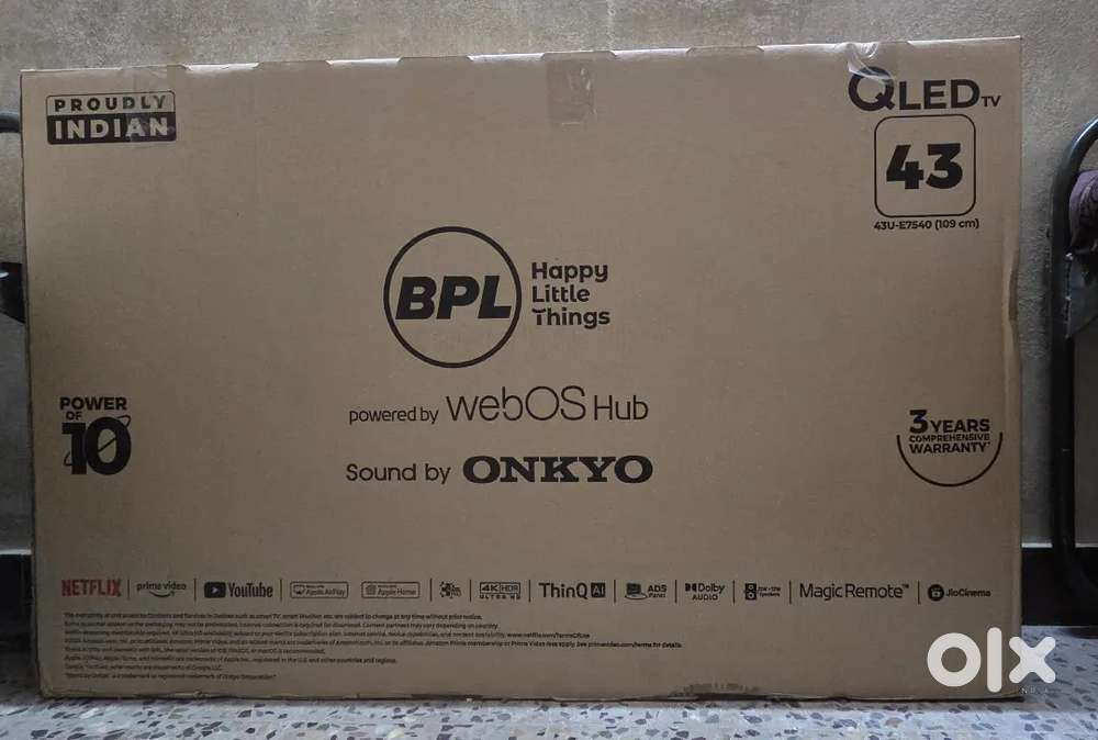 BPL TV 43 inch QLED Waranty Remaining 2.8 Years
