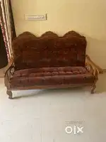 Wooden sofa set (3 pic)