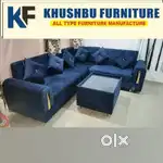 New L shape sofa set+ center tebal