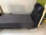 3 seater side sitting and 1 person sleeping bed cum seater bed
