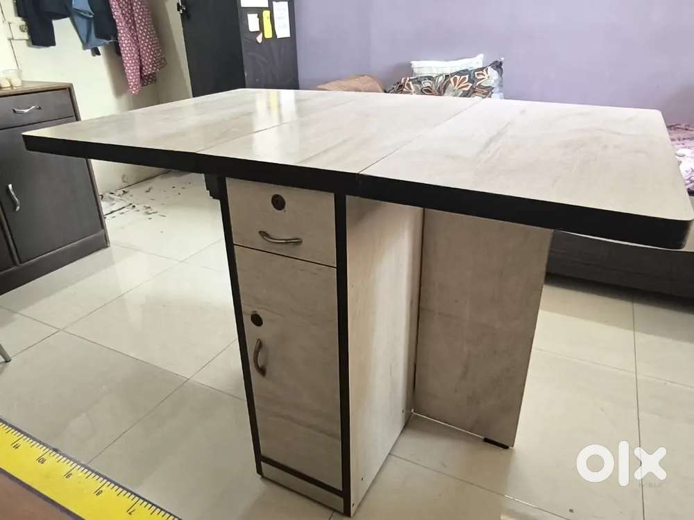 Foldable Premium Wooden Dining Table  Zero Damage  High Quality