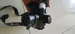 Canon camera with memory card and rechargeable batteries and chargers
