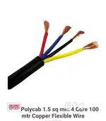 Polycab wire 1.5 sq mm 4 core copper flexible wire