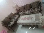 5 seater wooden  Sofa with Centre table