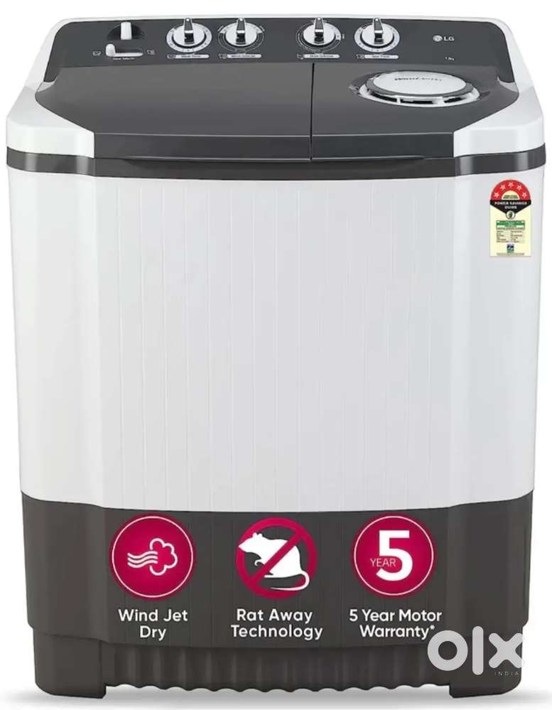 LG 7kg 5 star under warranty washing machine