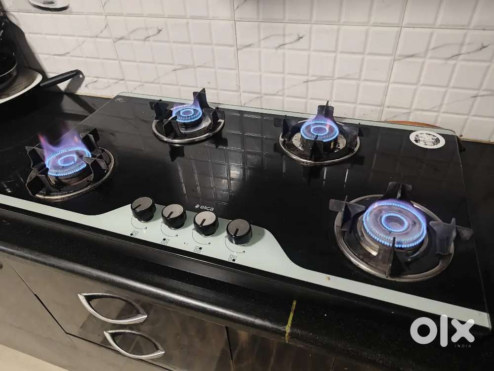 Elica gas stove 4 burner