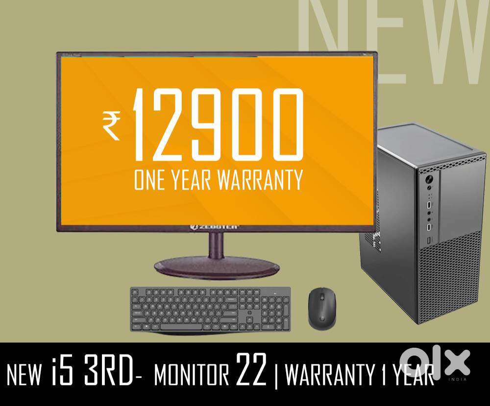 FULLSET COMPUTER  i5 rd gen CPU  MONITOR 22 INCH DESKTOP - 8GB RAM