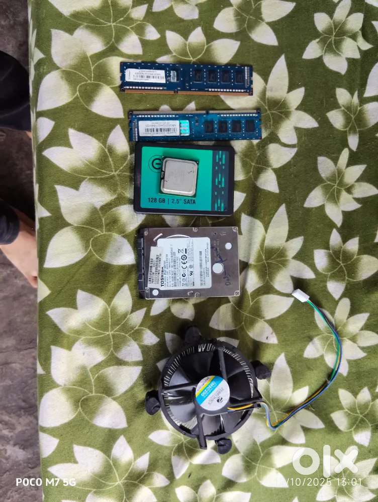 Cpu fan .4x2 ddr3 ram 500 gb hdd 128 SSD pentium processor