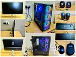 PC monitor, CPU, Mouse, Keyboard, Speaker