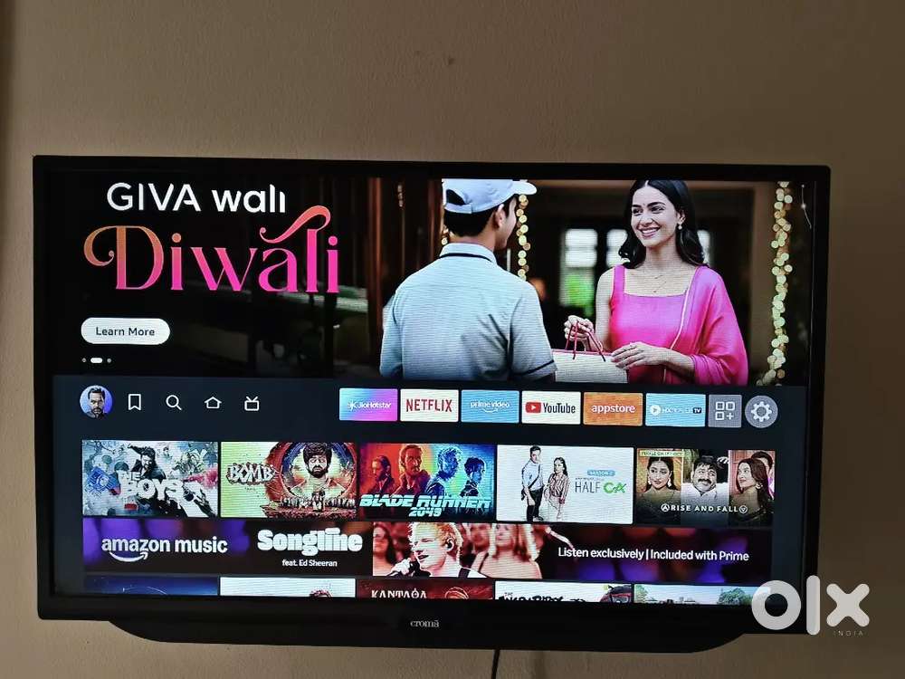 32Inch Smart TV with Fire Stick (1 Year Warranty )