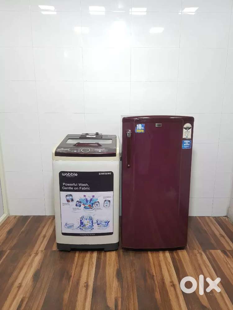 Haier 192 ltrs single door refrigerator and Samsung washing machine