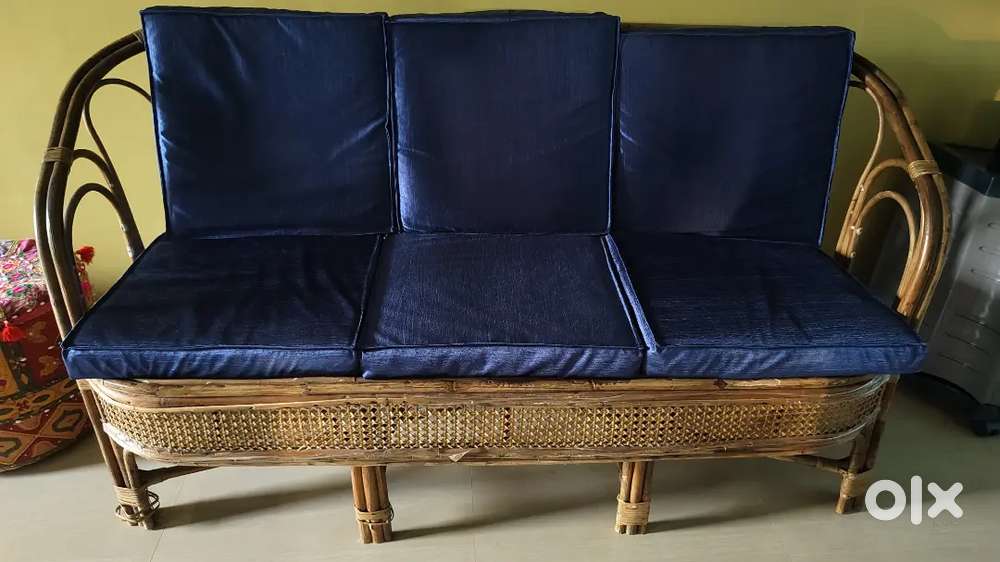 3 seater cane sofa