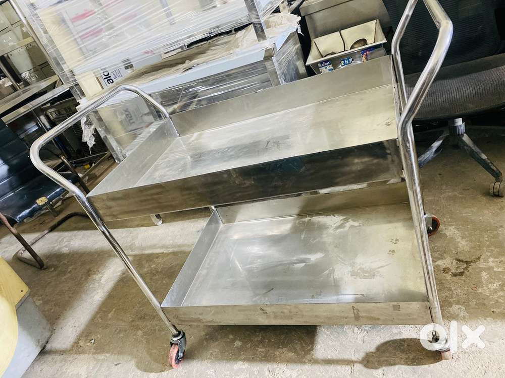 Used restaurant kitchen equipments ss trolly service table work table