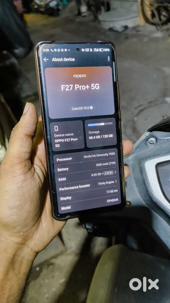 I'm selling my oppo f27 pro plus 5g 8+8 gb ram, 128gb storage