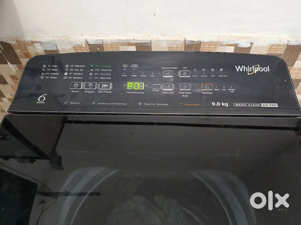Whirlpool 9kg Fully automatic top load