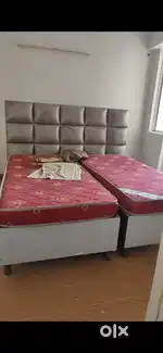 Double bed with mattress
