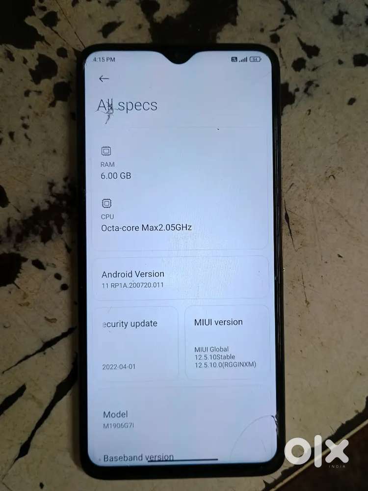 Redmi note 8 pro 6 gb 64 gb