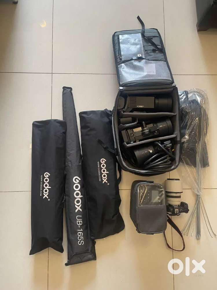 Camera,lenses and lights