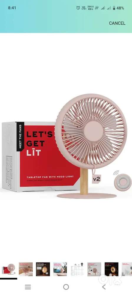 NUK Rechargeable Fan . 15days before purchase