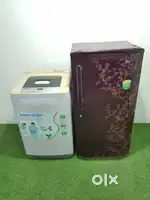 **70 LG 220ltrs maroon flower 5 star, LG 7kg top load washing machinej