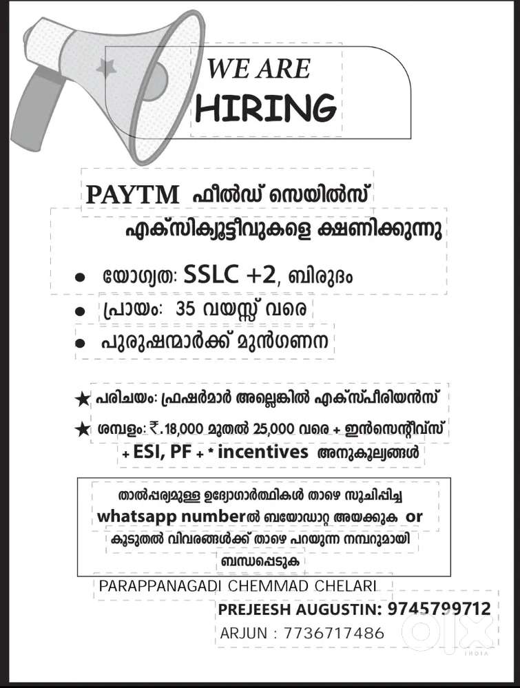 Field sales executive
