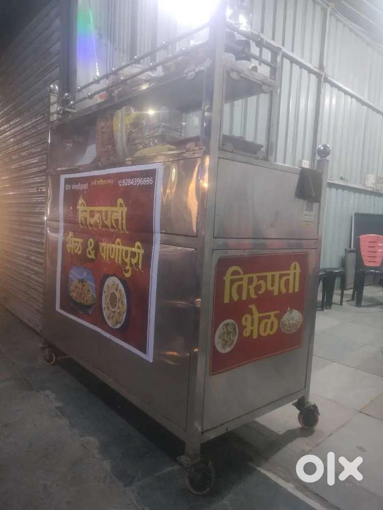 Pani puri Stall in steel Material