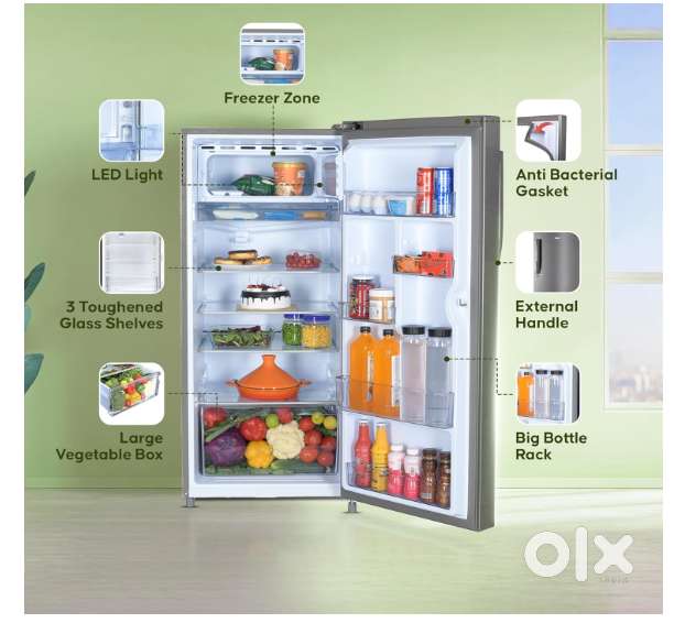 Haier 190L 4 Star Fridge –Like New  Under Warranty  Zero Scratch
