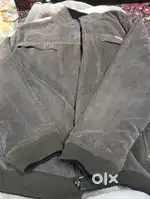 Reversible men jacket, one side cotrise, one side woolen