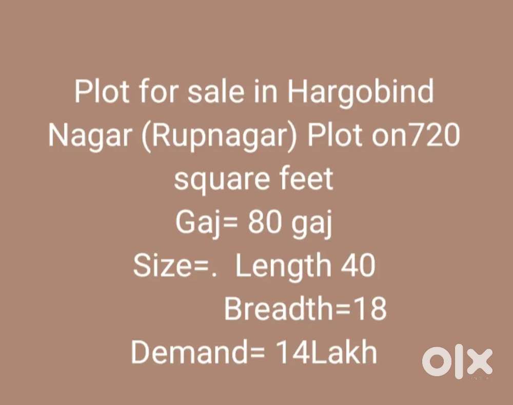 720 square feet hargobind nagar