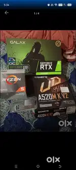 New 4 months old Gaming computer setup for sale with bill box