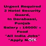 Urgent Required Hotel Security Guard Job