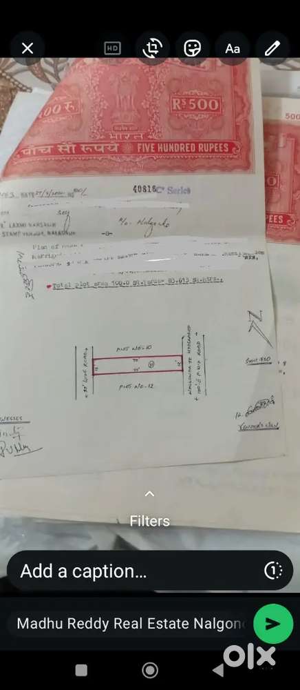 This plot  is 100sq.yads east facing