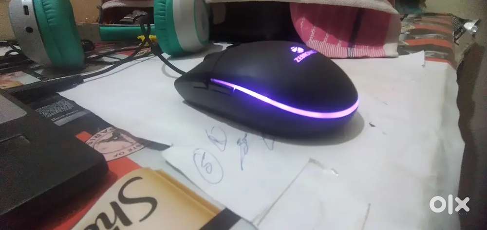 ZEBRONICS GAMING MOUSE  300 fixed price . 2 month used new condition.