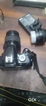 Nikon d3200 2 lens 18 55 + 50 mm lens camera good condition. Rs 13000