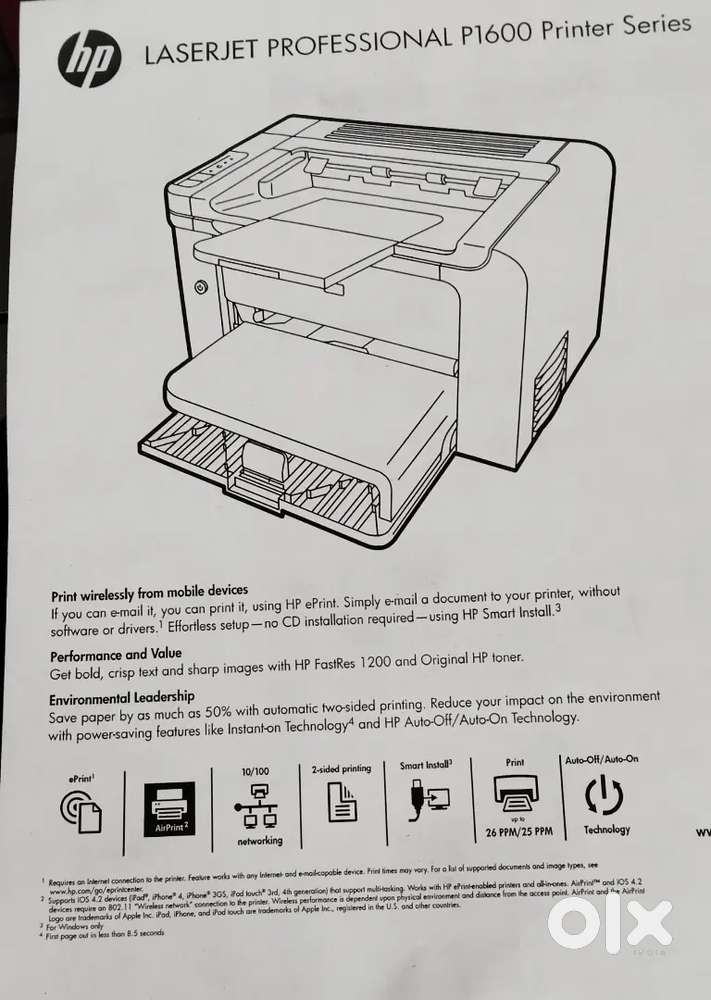 Hp printer laresjet P1606dn very good condition me h