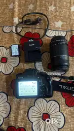 Canon 1300d camera with 55 250 mm lens